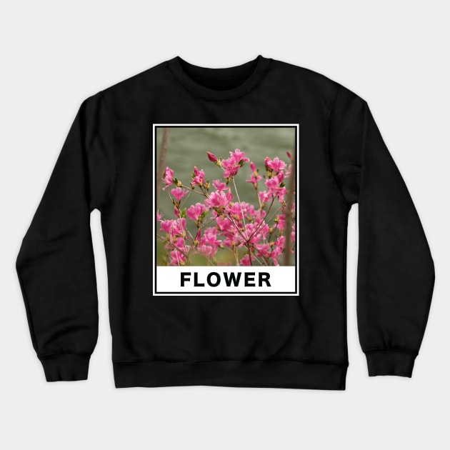 Beautiful Pink Flower Photography Crewneck Sweatshirt by genzzz72